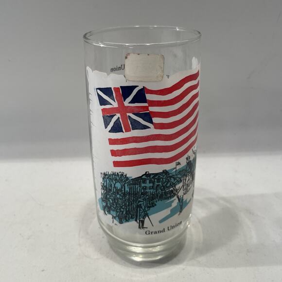 Vintage Early Flags of our Nation Grand Union Glass - Picture 7 of 7